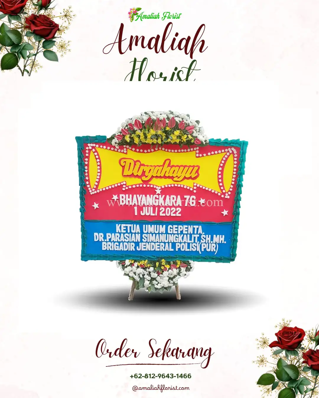 Papan Bunga HUT Ulang Tahun Gadu